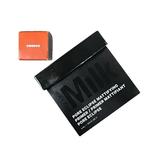 MILK Makeup Lip Cheek Cream Blush Stick SWERVE and Primer Bundle NEW - Picture 2 of 2
